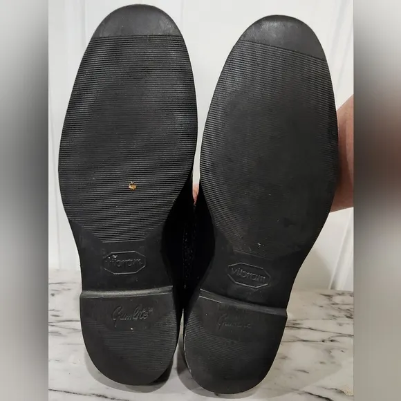 Allen Edmonds black wingtip oxford dress shoes men's size 10.5 D