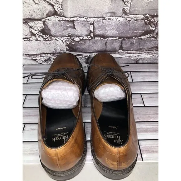 Allen Edmonds Dawson Brown Leather Derby Blucher Bicycle Dress Shoes Men Sz 13D
