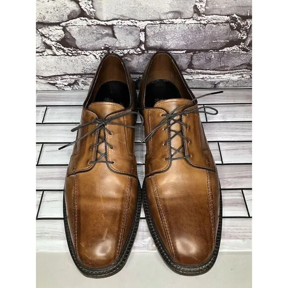 Allen Edmonds Dawson Brown Leather Derby Blucher Bicycle Dress Shoes Men Sz 13D