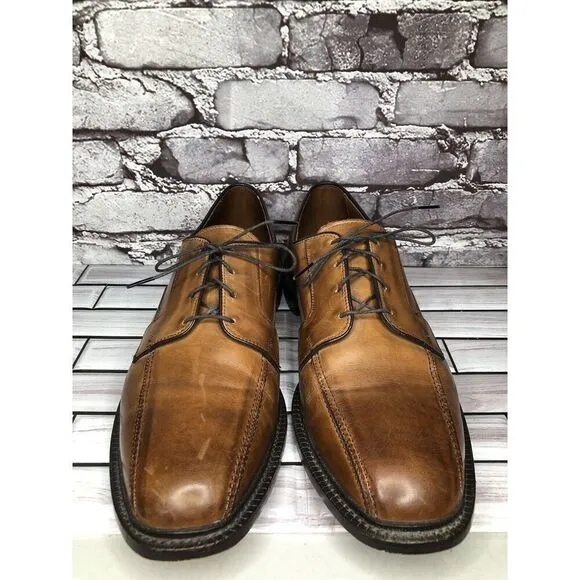 Allen Edmonds Dawson Brown Leather Derby Blucher Bicycle Dress Shoes Men Sz 13D