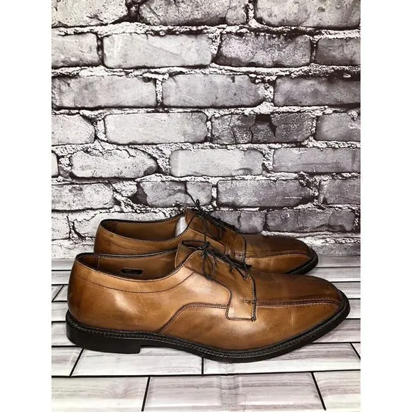 Allen Edmonds Dawson Brown Leather Derby Blucher Bicycle Dress Shoes Men Sz 13D