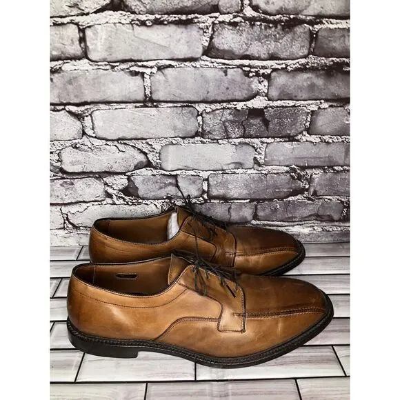 Allen Edmonds Dawson Brown Leather Derby Blucher Bicycle Dress Shoes Men Sz 13D
