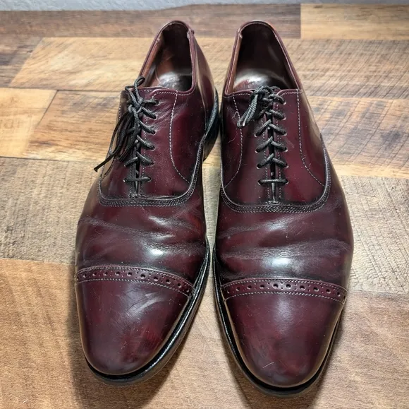 Allen Edmonds Fifth Avenue Cap Toe Oxford Dress Shoes Leather Sz 10.5 Brown