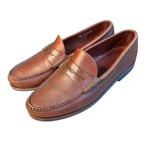 Allen Edmonds Holton Penny Loafers Brown Leather Size 9.5D Slip On Shoes S2