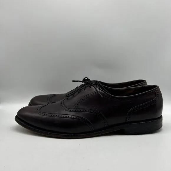 Allen Edmonds Men's Brown Leather Chester Winthrop Oxfords Marlow Shoes 11.5