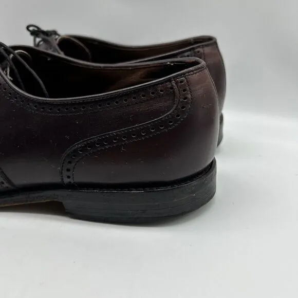 Allen Edmonds Men's Brown Leather Chester Winthrop Oxfords Marlow Shoes 11.5