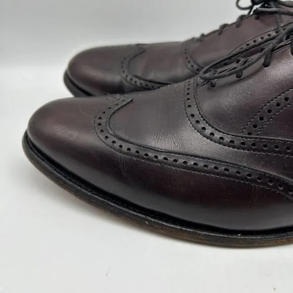 Allen Edmonds Men's Brown Leather Chester Winthrop Oxfords Marlow Shoes 11.5