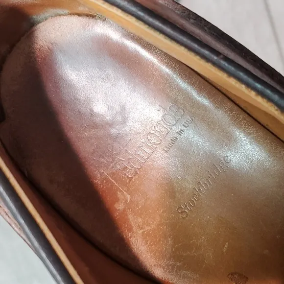 Allen Edmonds Mens Stockbridge 54190 Oxford Loafer Slip on shoes sz 12 D