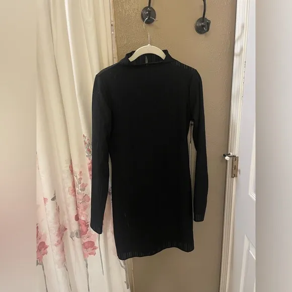 ALO Yoga Euphoria Long Sleeve Dress Medium Black NWT