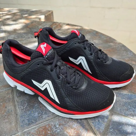 AMPLA Fly Running Shoes Men's 12 Carbon Fiber Spring Black Red Excellent RARE