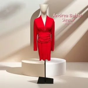 Andrea Behar Red Dress NWOT Size M