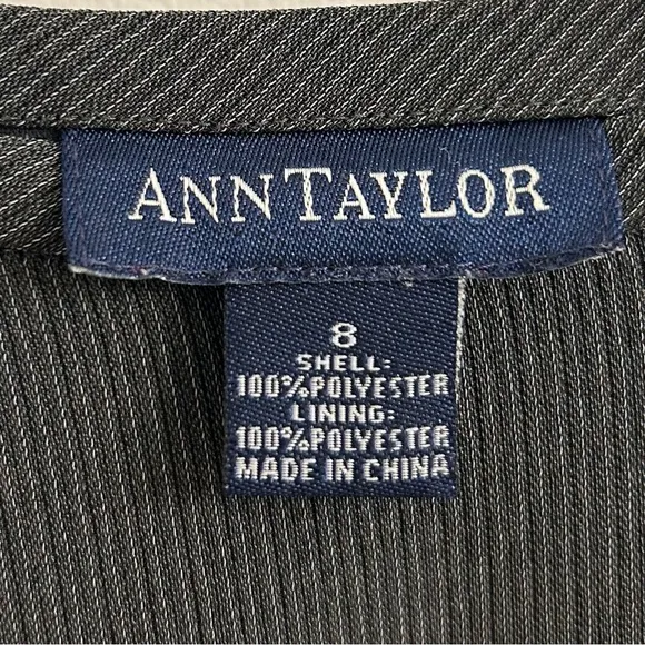 Ann Taylor Minimalist Neutral Gray Ribbed Sleeveless Tank and Maxi Skirt Set 8