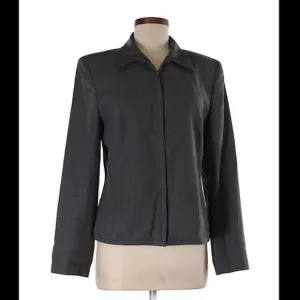 ANN TAYLOR Wool ZIP Front Suit Jacket / Blazer 10
