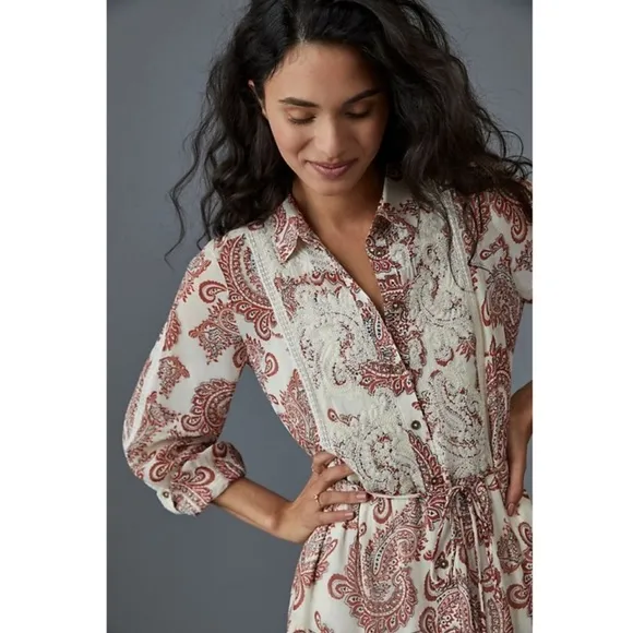 Anthropologie Aleah Printed Maxi Dress