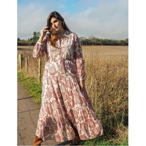 Anthropologie Aleah Printed Maxi Dress