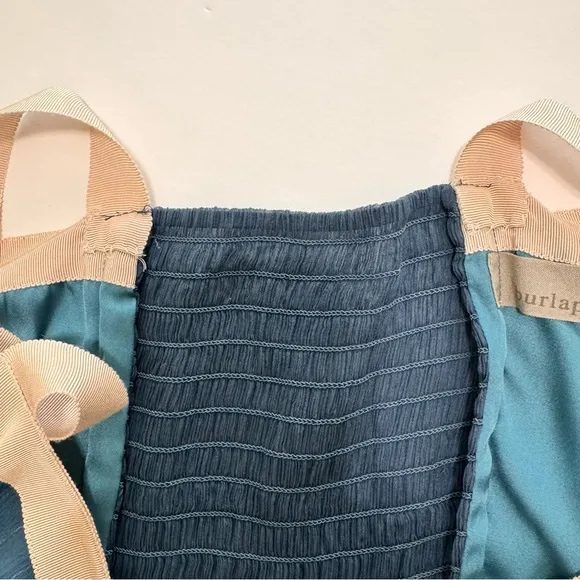 Anthropologie Burlapp Skyfall Atmospheric Chiffon Dress worn by Taylor Swift