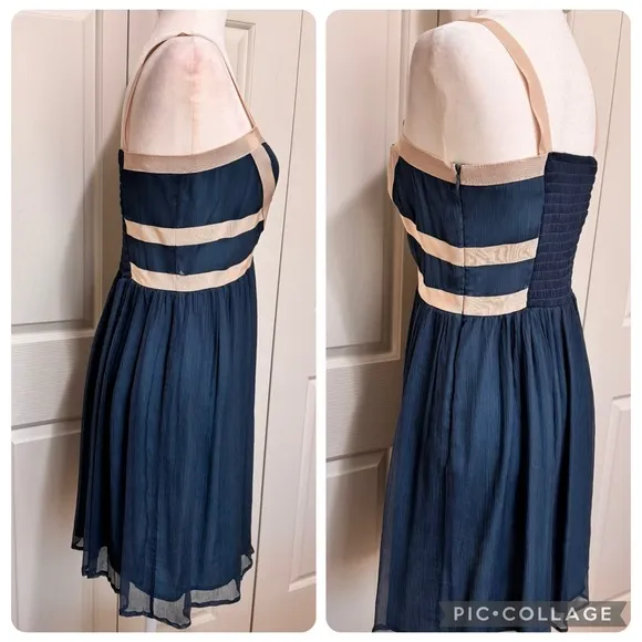 Anthropologie Burlapp Skyfall Atmospheric Chiffon Dress worn by Taylor Swift