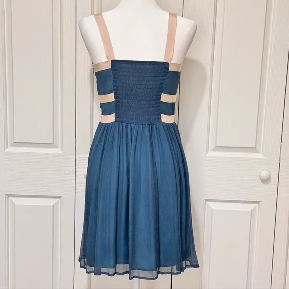 Anthropologie Burlapp Skyfall Atmospheric Chiffon Dress worn by Taylor Swift