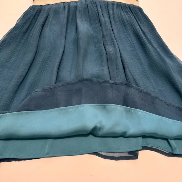 Anthropologie Burlapp Skyfall Atmospheric Chiffon Dress worn by Taylor Swift