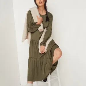 Anthropologie Katrina Tiered Maxi Dress