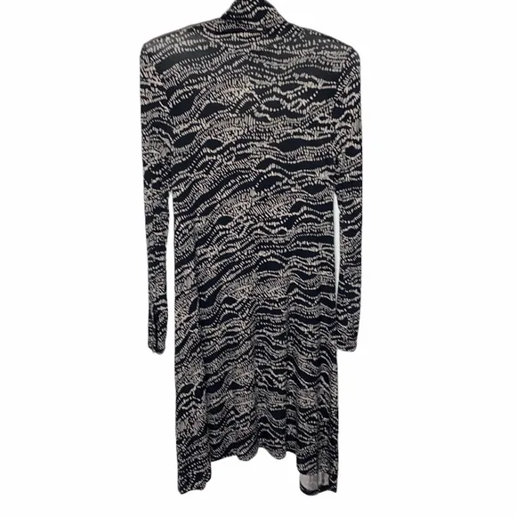 Anthropologie Maeve turtleneck printed swing dress size S