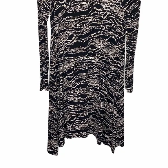 Anthropologie Maeve turtleneck printed swing dress size S