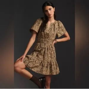 Anthropologie Somerset Dress - leopard edition