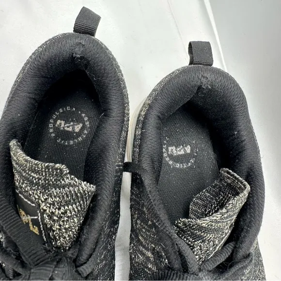 APL Womens Techloom Pro W Running Shoes Black Gold Heathered Lace Up Size 8.5