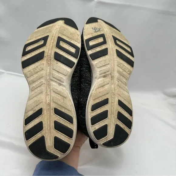 APL Womens Techloom Pro W Running Shoes Black Gold Heathered Lace Up Size 8.5