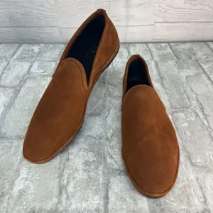 Aquatalia 456857 Size‎ 8 Brown Suede Made In Italy Ballet Flat Loafers NWT