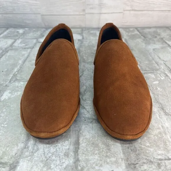 Aquatalia 456857 Size‎ 8 Brown Suede Made In Italy Ballet Flat Loafers NWT