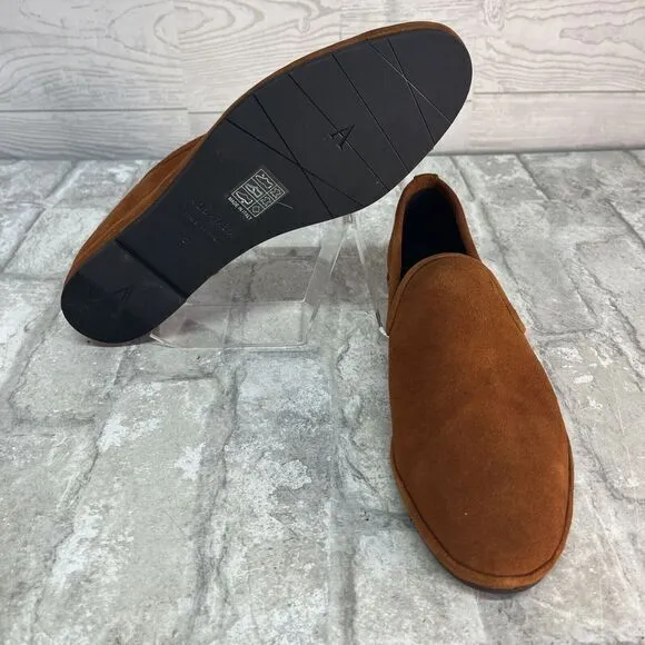Aquatalia 456857 Size‎ 8 Brown Suede Made In Italy Ballet Flat Loafers NWT