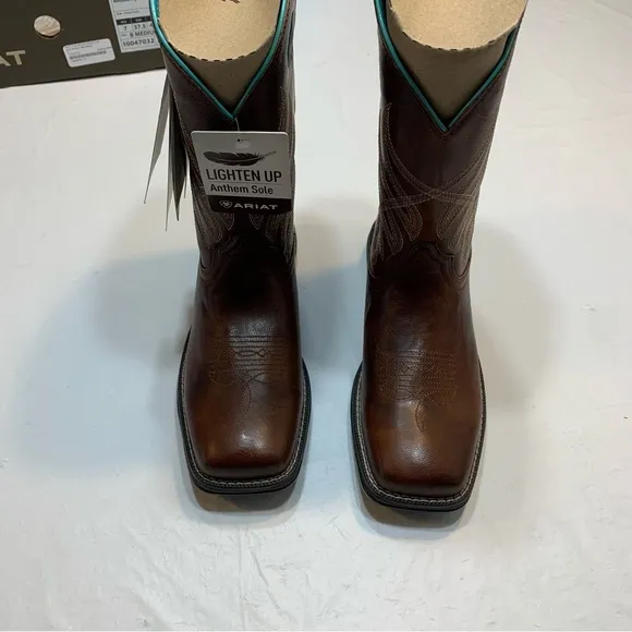 Ariat Anthem Myra Western Boots Brown Womens 7 New