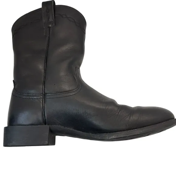 Ariat Black Leather Boots Heritage Roper Style 35501 Size Men’s 9.5  D