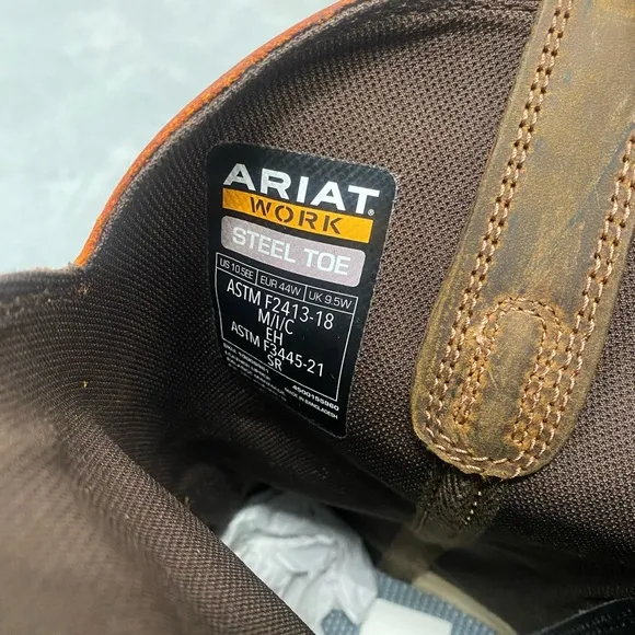 Ariat Brown Cowboy Boots with Steel toe
