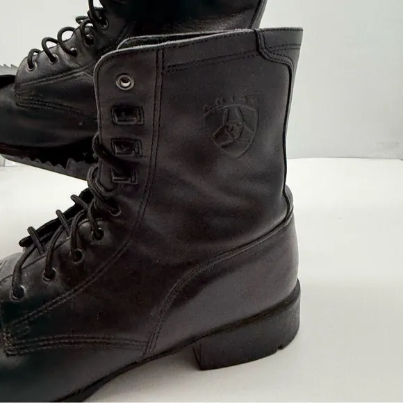 Ariat Heritage Lacer Boots Mens 11.5 Black Leather Western Cowboy Work 32501