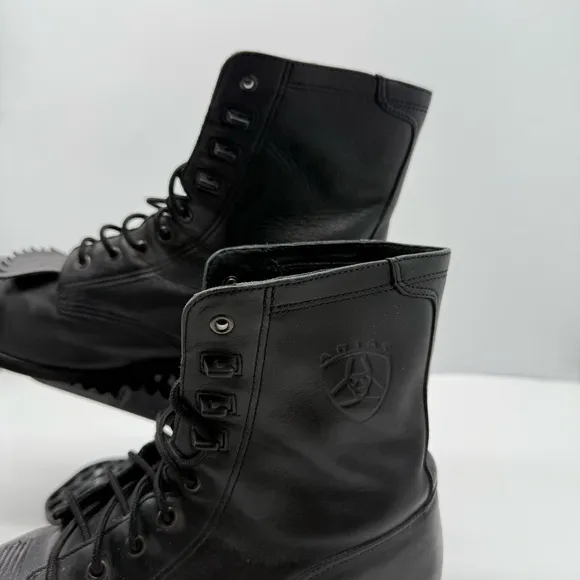 Ariat Heritage Lacer Boots Mens 11.5 Black Leather Western Cowboy Work 32501