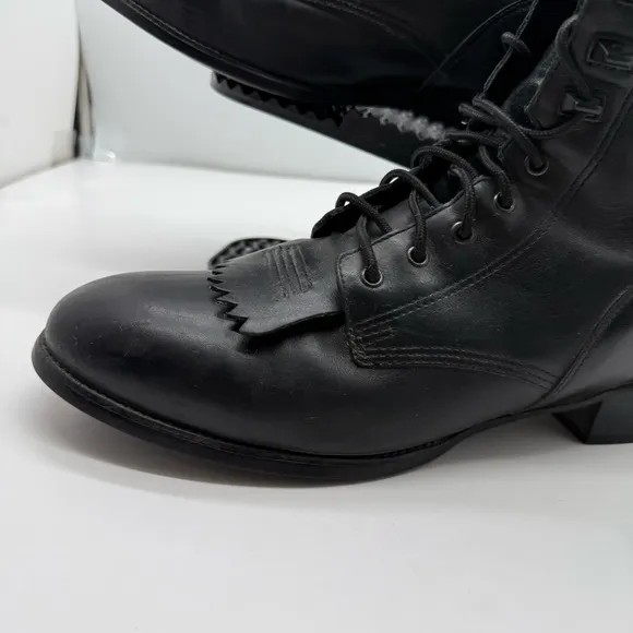 Ariat Heritage Lacer Boots Mens 11.5 Black Leather Western Cowboy Work 32501