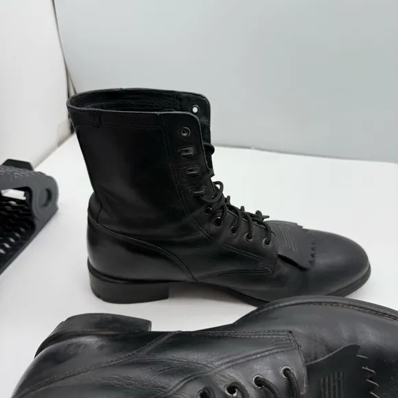 Ariat Heritage Lacer Boots Mens 11.5 Black Leather Western Cowboy Work 32501