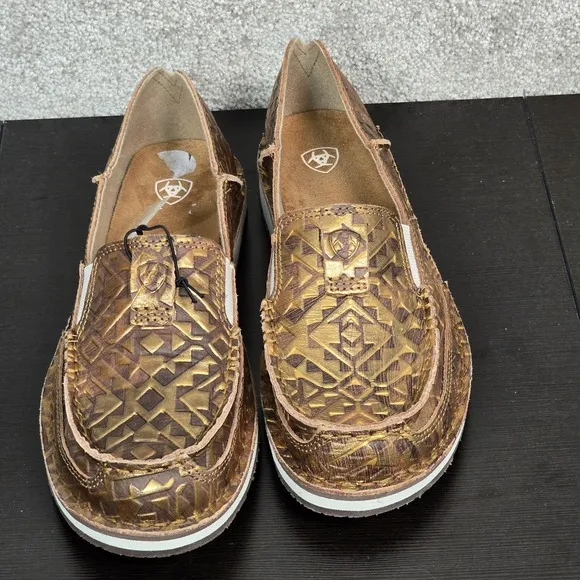 Ariat® Ladies Cruiser Copper Blanket Embossed Slip On Shoes 10044534 8B New