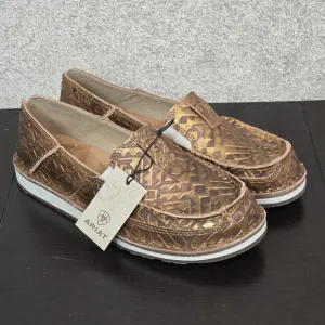 Ariat® Ladies Cruiser Copper Blanket Embossed Slip On Shoes 10044534 8B New