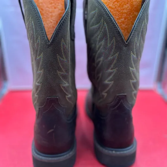 Ariat men 14 steel toe cowboy work boots