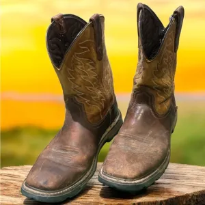 Ariat Men’s Groundbreaker Work Boots in Brown Size 10.5D