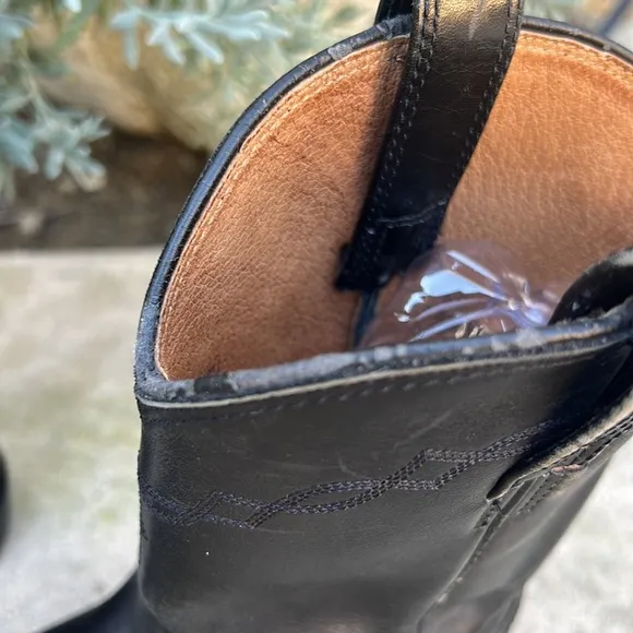Ariat Men's Heritage Roper Black Leather Western Boots Size 10.5