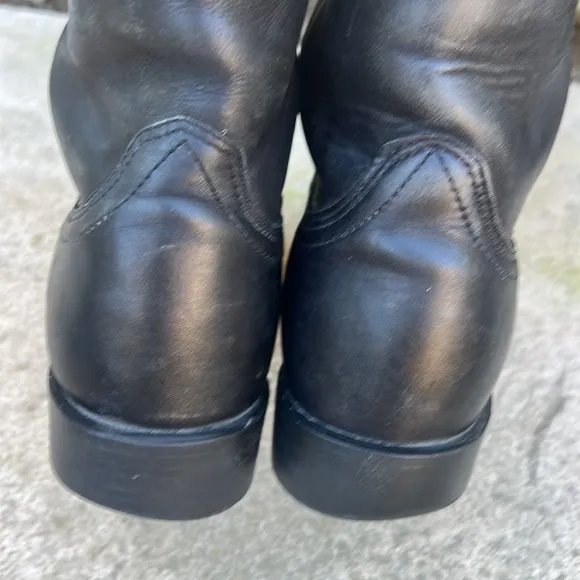 Ariat Men's Heritage Roper Black Leather Western Boots Size 10.5
