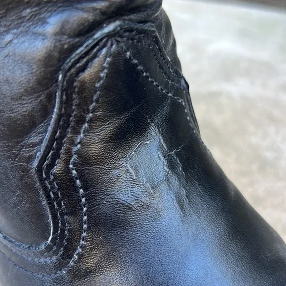 Ariat Men's Heritage Roper Black Leather Western Boots Size 10.5