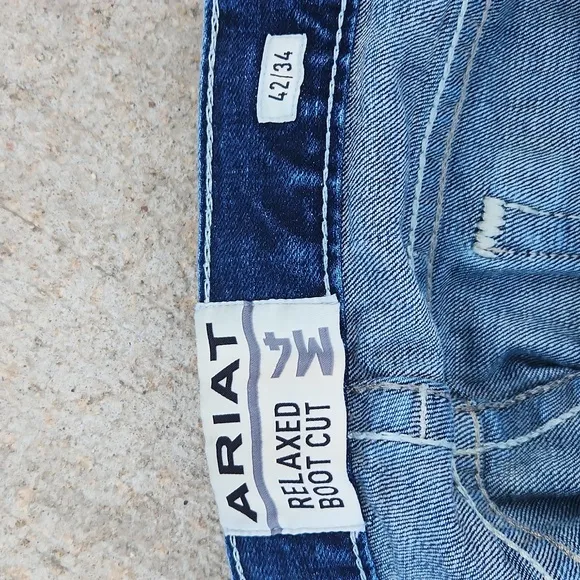 Ariat Relaxed Boot Cut M4 42/34 Denim Jeans Cowboy Western Boots