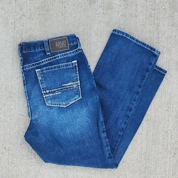 Ariat Relaxed Boot Cut M4 42/34 Denim Jeans Cowboy Western Boots