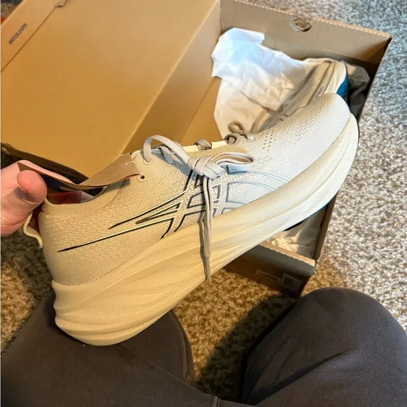 Asics Cream Running Shoes