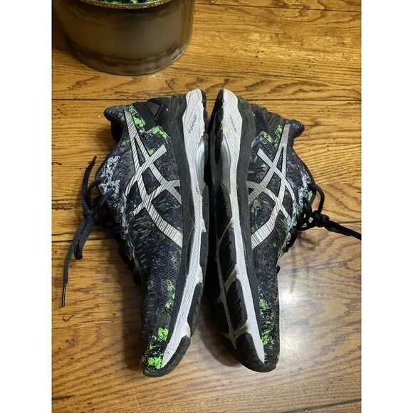 ASICS Gel Kayano 23 green/black running shoes white sneakers Mens size 8.5